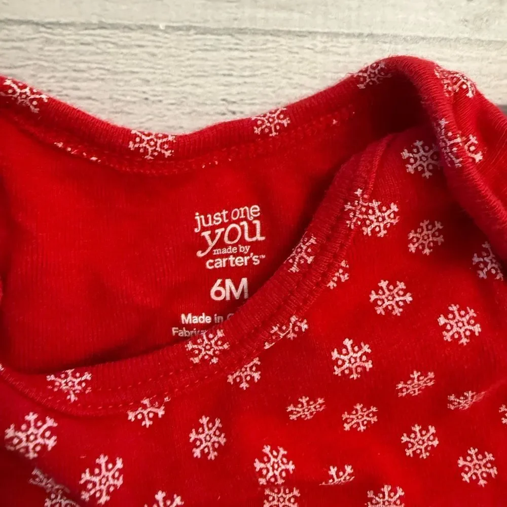 Carters baby girl Santa bodysuit‎ Dress 6 months